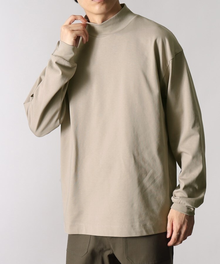 プレミアムコットンシリーズ ロングスリーブモックネックtシャツ ｔシャツ The Shop Tk Men ザショップティーケー ワールド オンラインストア World Online Store