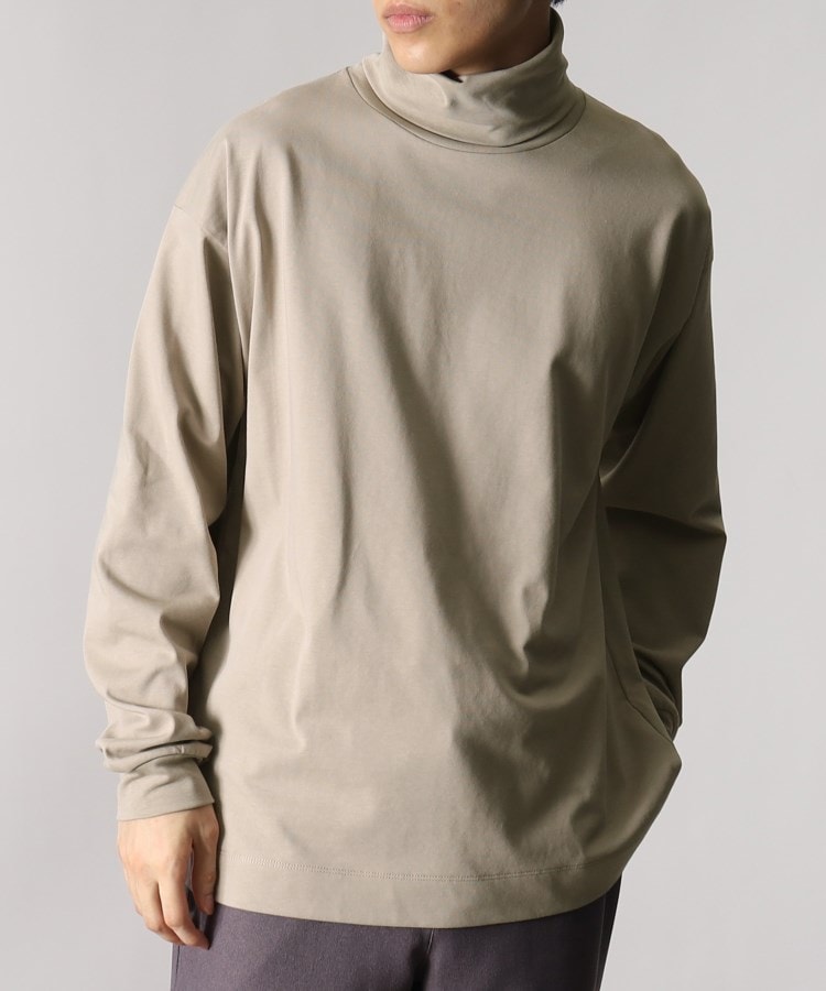 ザ ショップ ティーケー（メンズ）(THE SHOP TK(Men))の◆【プレミアムコットンシリーズ】ロングスリーブタートルネックTシャツ21