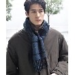 ザ ショップ ティーケー（メンズ）(THE SHOP TK(Men))の◆【心地よい肌触り／ユニセックスアイテム】カシミヤブレンドマフラー ダークグリーン(223)