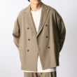 ザ ショップ ティーケー（メンズ）(THE SHOP TK(Men))の◆【セットアップ対応可】ウールオーバーサイズダブルジャケット タバコブラウン(054)