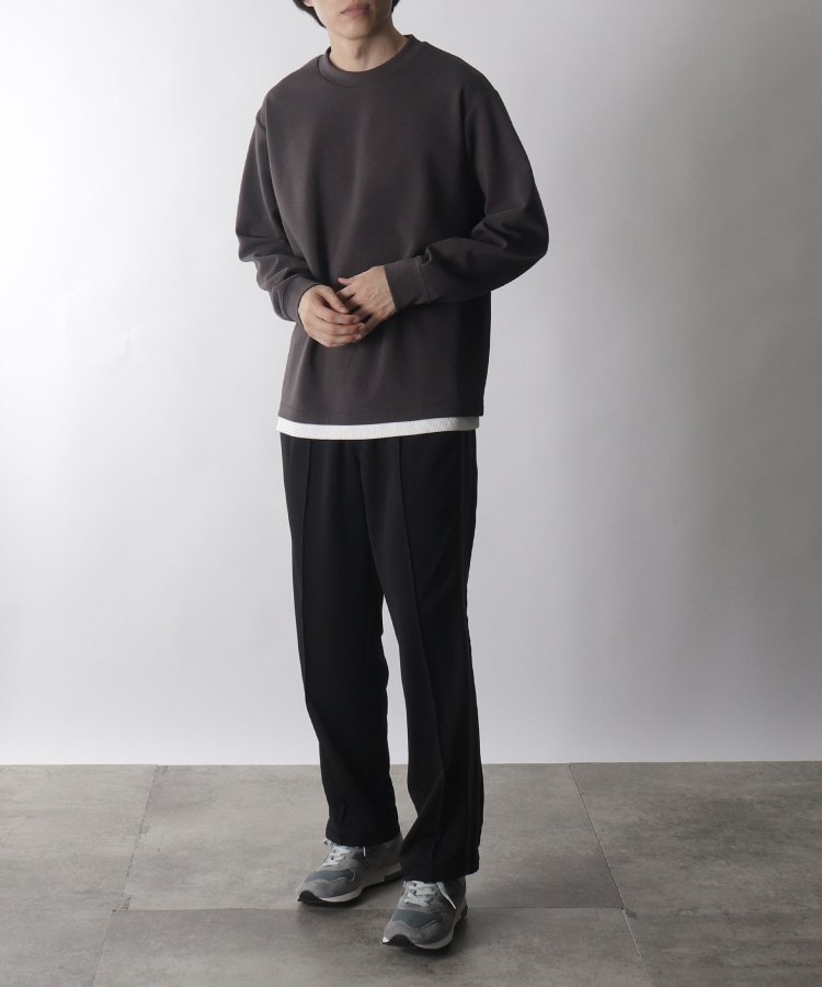 ザ ショップ ティーケー（メンズ）(THE SHOP TK(Men))の◆【セットアップ対応可/シワになりにくい】サイドライントラックパンツ25