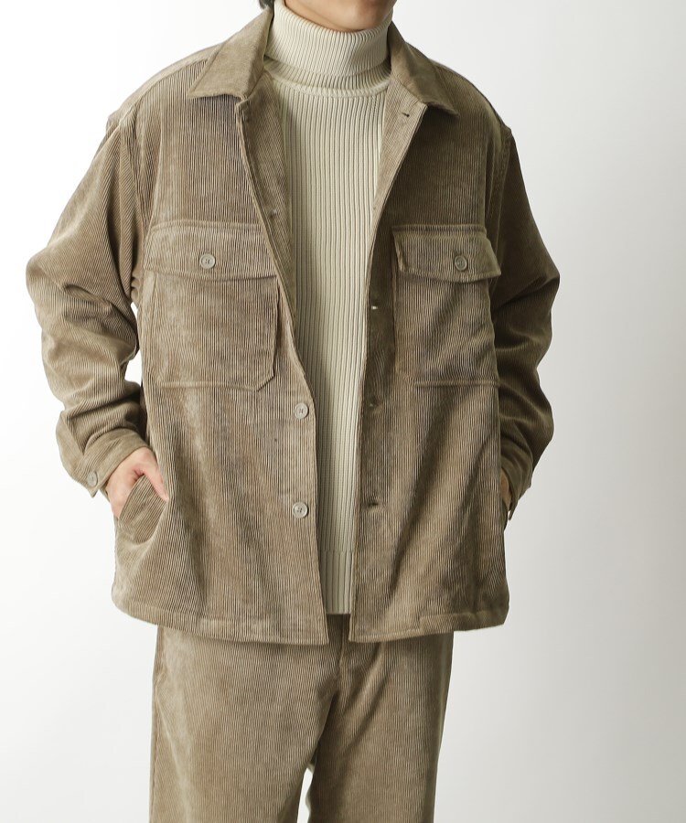 ザ ショップ ティーケー（メンズ）(THE SHOP TK(Men))の◆【セットアップ対応可/ストレッチ素材】コーデュロイシャツジャケット19