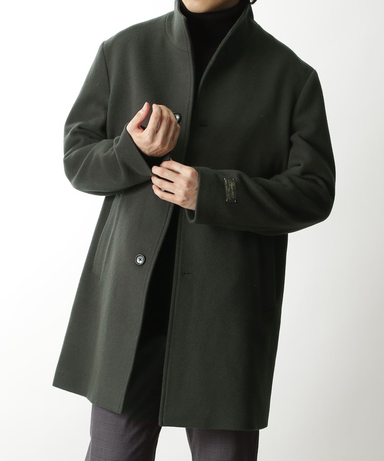 ザ ショップ ティーケー（メンズ）(THE SHOP TK(Men))の◆【MADE IN JAPAN FABRIC】尾州ウールビーバースタンドチェスターコート11