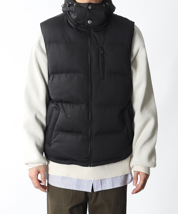 ザ ショップ ティーケー（メンズ）(THE SHOP TK(Men))の◆【フード脱着可/ストレッチ素材で快適】2WAY中綿ベスト1