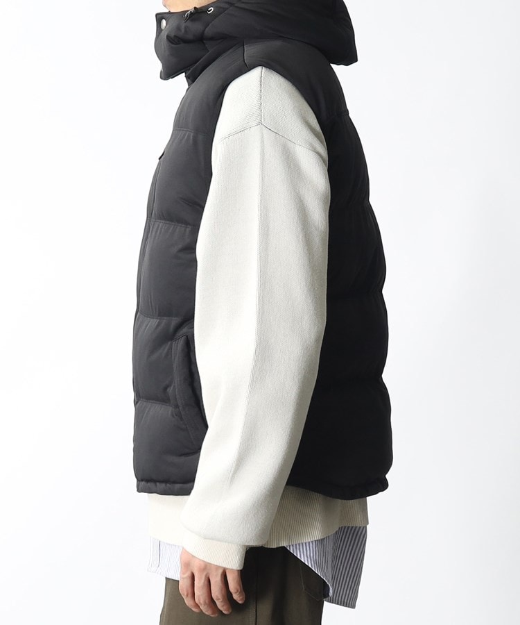 ザ ショップ ティーケー（メンズ）(THE SHOP TK(Men))の◆【フード脱着可/ストレッチ素材で快適】2WAY中綿ベスト2