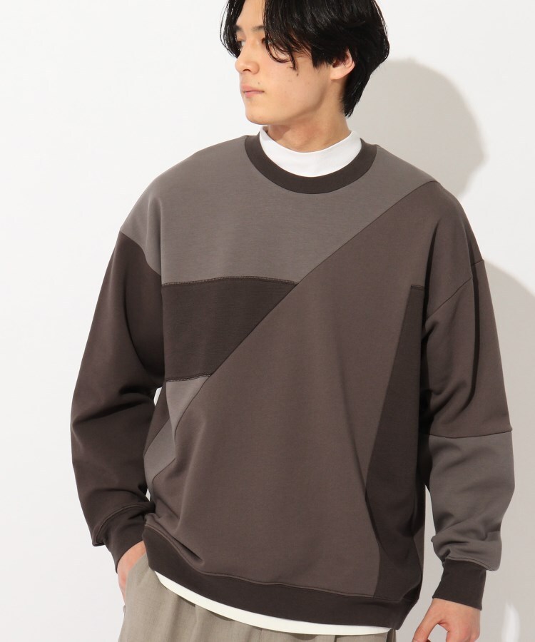 ザ ショップ ティーケー（メンズ）(THE SHOP TK(Men))の◆【パッチワーク風】異素材プルオーバー12