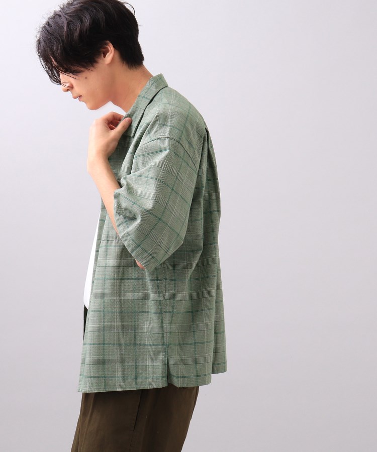 ザ ショップ ティーケー（メンズ）(THE SHOP TK(Men))の◆パナマチェックオープンカラーシャツ15