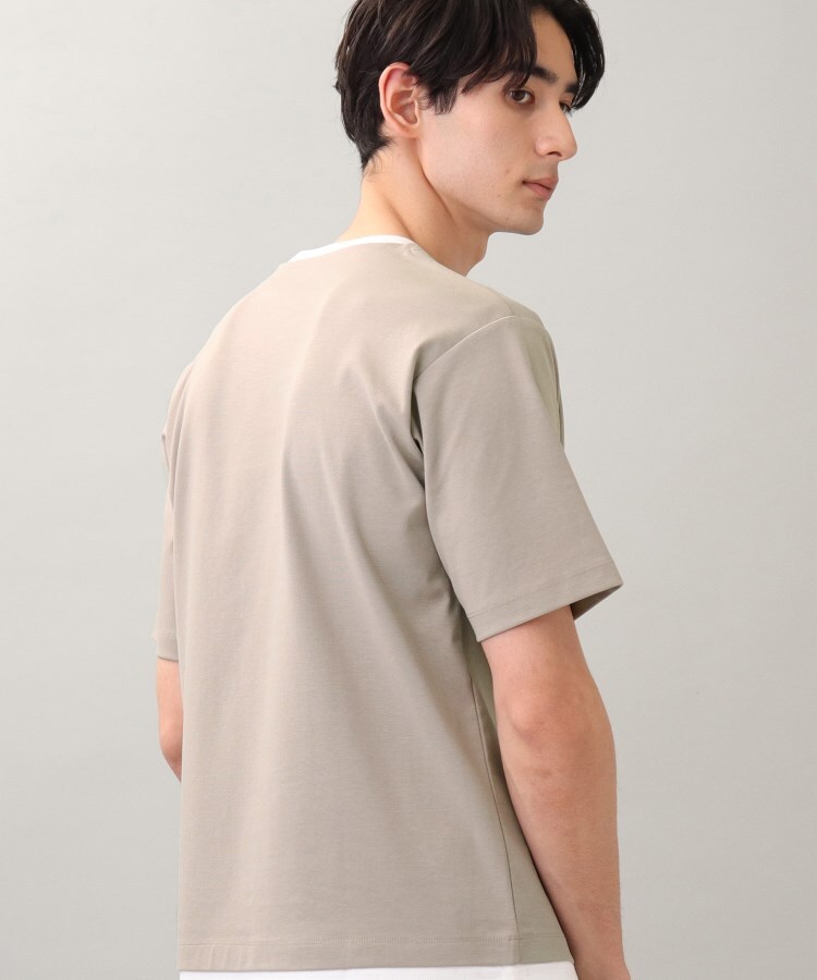 ザ ショップ ティーケー（メンズ）(THE SHOP TK(Men))の◆【ひんやり心地いい肌触り】ポンチキーネックTシャツ/S～3Lサイズ47