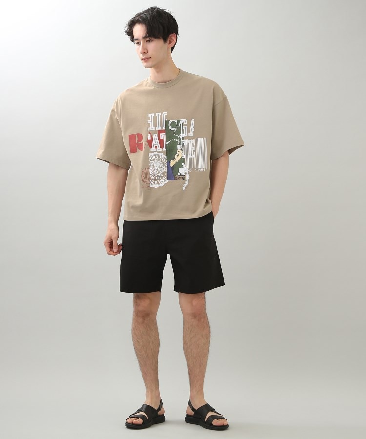 ザ ショップ ティーケー（メンズ）(THE SHOP TK(Men))の◆バーコードプリントTシャツ35