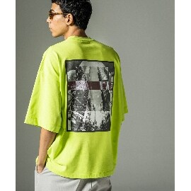ザ ショップ ティーケー（メンズ）(THE SHOP TK(Men))のフォトコラージュバックプリントTシャツ Ｔシャツ