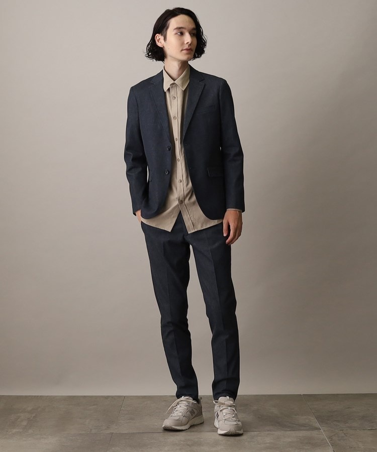 ザ ショップ ティーケー（メンズ）(THE SHOP TK(Men))の【セットアップ対応可/色落ちしにくい】ストレッチデニムジャケット12