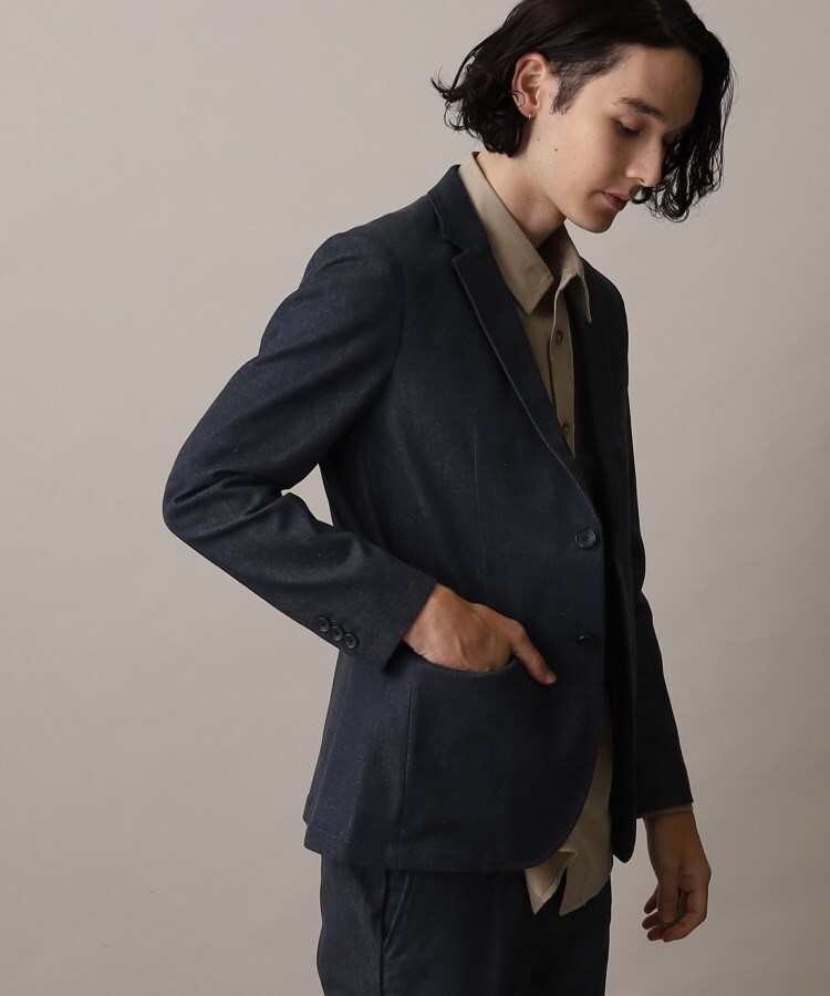 ザ ショップ ティーケー（メンズ）(THE SHOP TK(Men))の【セットアップ対応可/色落ちしにくい】ストレッチデニムジャケット14