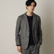 ザ ショップ ティーケー（メンズ）(THE SHOP TK(Men))の【セットアップ対応可/ストレッチ】ツイードライクジャケット チャコールグレー(014)