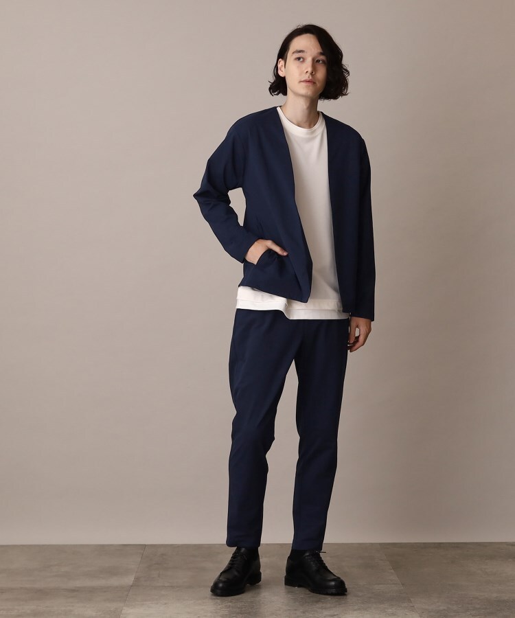 ザ ショップ ティーケー（メンズ）(THE SHOP TK(Men))の【セットアップ対応可/2WAYストレッチ】エアドットノーカラーカーディガン13