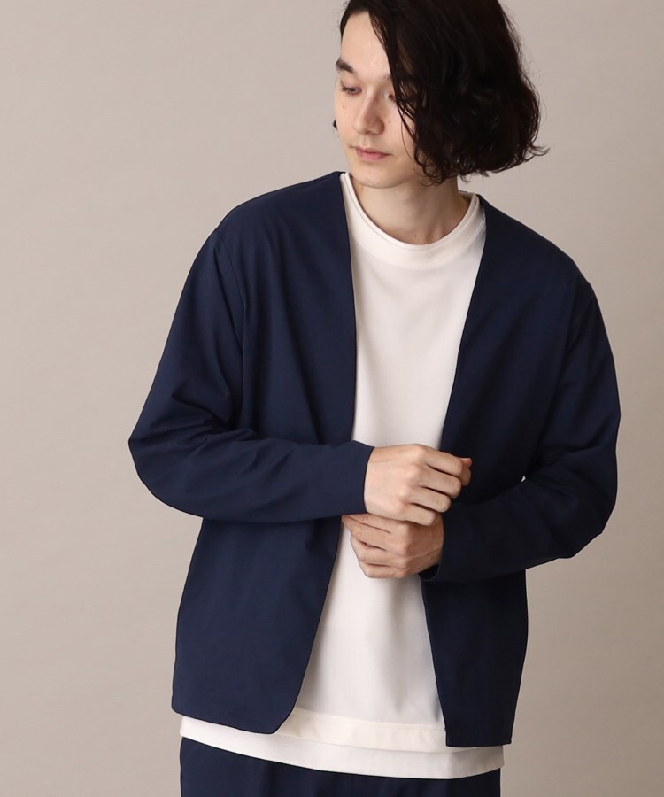 ザ ショップ ティーケー（メンズ）(THE SHOP TK(Men))の【セットアップ対応可/2WAYストレッチ】エアドットノーカラーカーディガン15