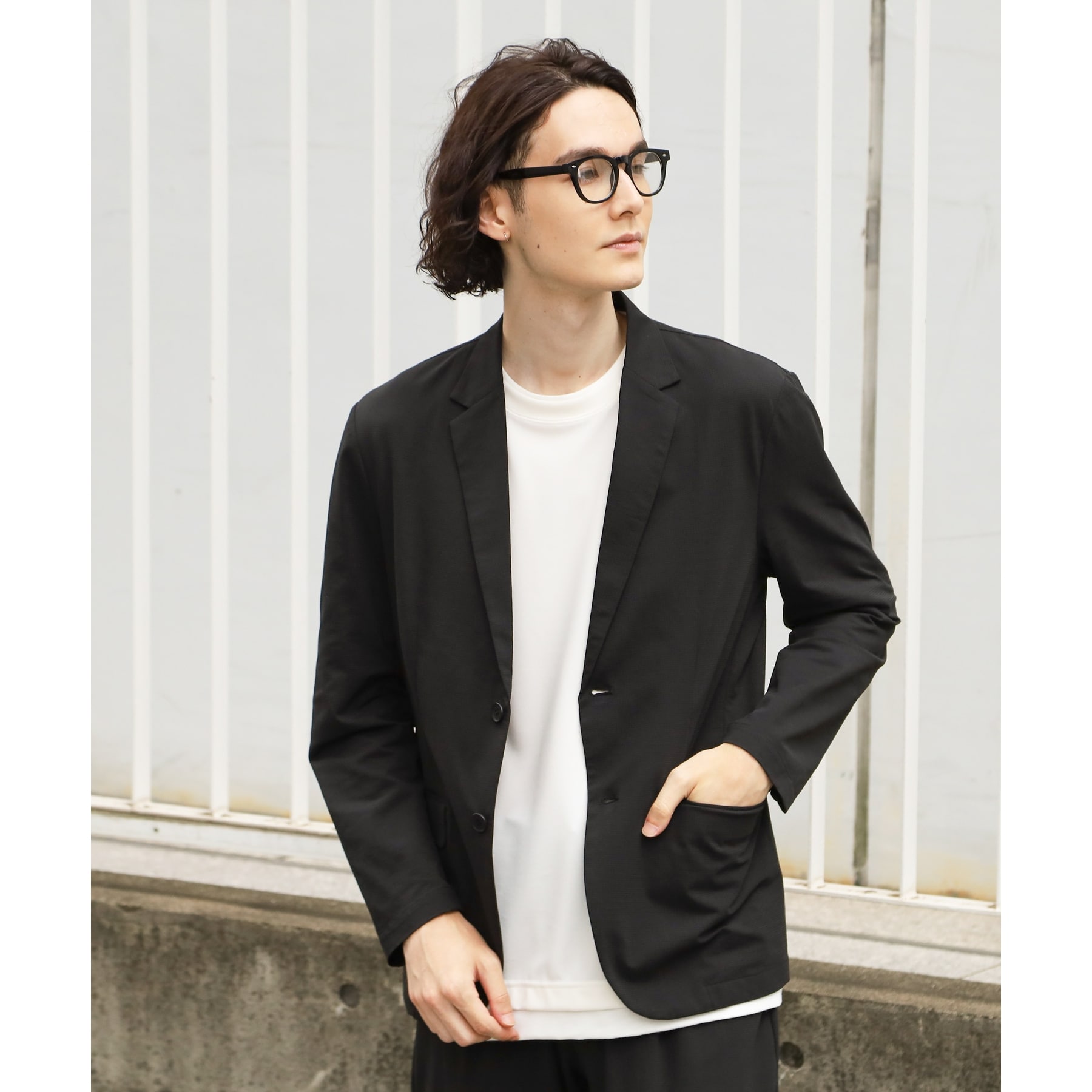 ザ ショップ ティーケー（メンズ）(THE SHOP TK(Men))の【セットアップ対応可/2WAYストレッチ】エアドットテーラードジャケット3