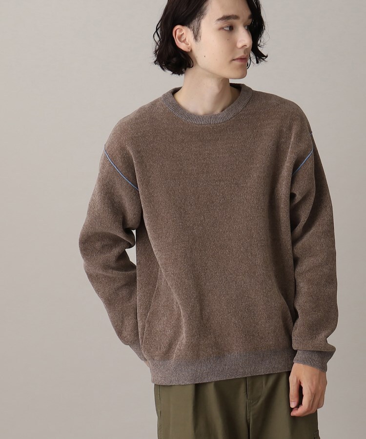 ザ ショップ ティーケー（メンズ）(THE SHOP TK(Men))の配色モールニット/ハグするニットシリーズ31