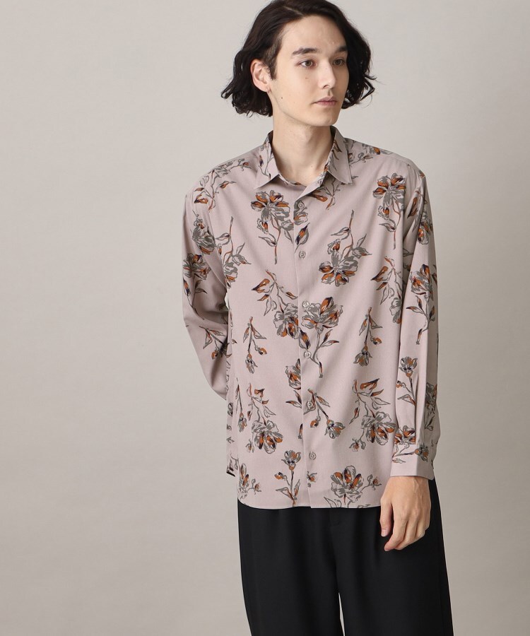 ザ ショップ ティーケー（メンズ）(THE SHOP TK(Men))の【花柄/幾何学柄】レギュラーフィットプリント柄シャツ8