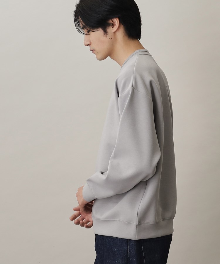 ザ ショップ ティーケー（メンズ）(THE SHOP TK(Men))の【ハリコシのあるキレイめ素材/ストレッチ/洗える】シルキーダンボールロゴプルオーバー7