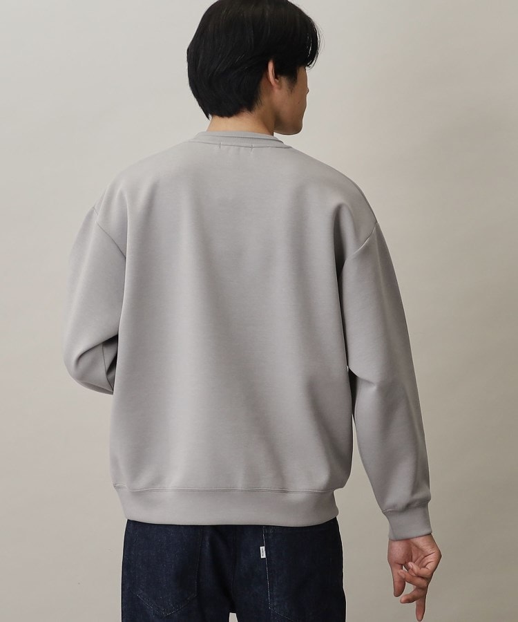 ザ ショップ ティーケー（メンズ）(THE SHOP TK(Men))の【ハリコシのあるキレイめ素材/ストレッチ/洗える】シルキーダンボールロゴプルオーバー9