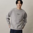 ザ ショップ ティーケー（メンズ）(THE SHOP TK(Men))の【ハリコシのあるキレイめ素材/ストレッチ/洗える】シルキーダンボールロゴプルオーバー ライトグレー(011)