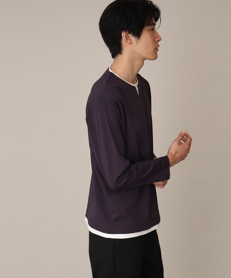 ザ ショップ ティーケー（メンズ）(THE SHOP TK(Men))の【1枚でサマになる人気シリーズ/新色追加】ポンチキーネックロンT17