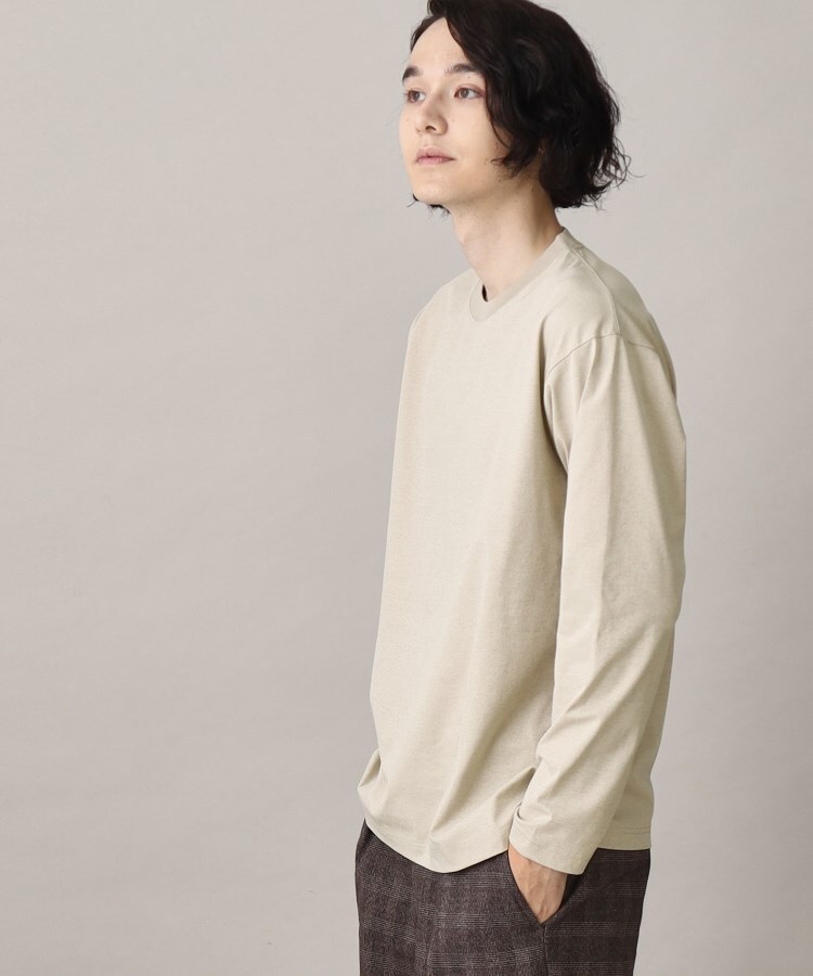 ザ ショップ ティーケー（メンズ）(THE SHOP TK(Men))の【吸水速乾/UVカット/マシンウォッシャブル/防シワ】PERFECTEE/ロングスリーブパーフェクティー ベージュ(052)