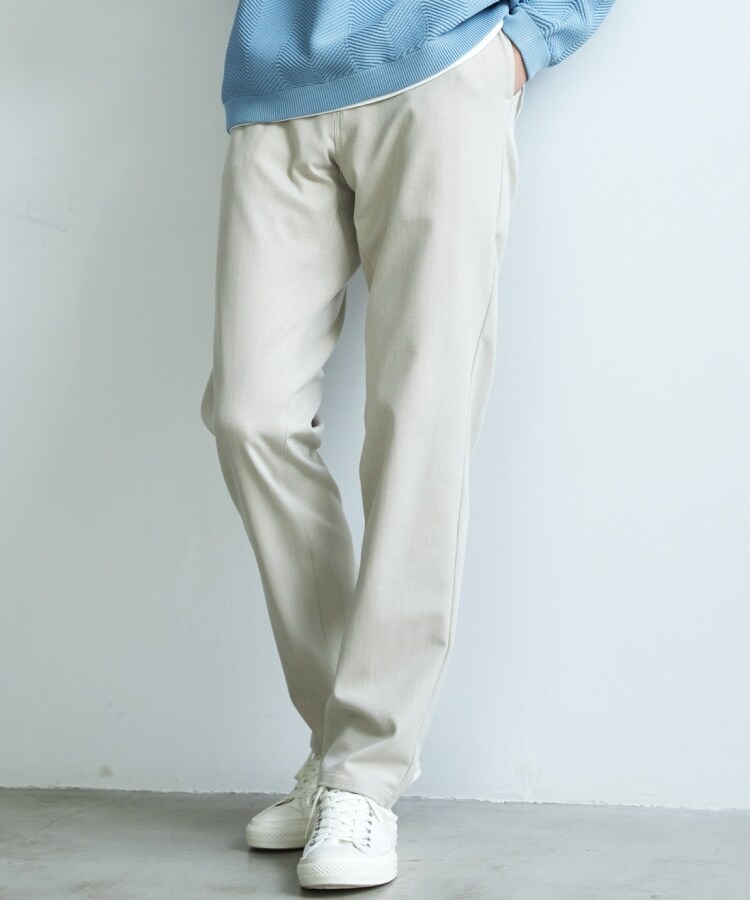 ザ ショップ ティーケー（メンズ）(THE SHOP TK(Men))の【ON⇔OFF対応/360°ストレッチ】杢ヘリンボンテーパード7DAYSパンツ/7DAYS PANTS32