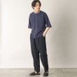 ザ ショップ ティーケー（メンズ）(THE SHOP TK(Men))の【洗濯機洗い可】衿ニットダンボール半袖Tシャツ22