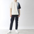 ザ ショップ ティーケー（メンズ）(THE SHOP TK(Men))の【サラッとした肌触り/洗える】ドライタッチ梨地ブロッキングTシャツ25