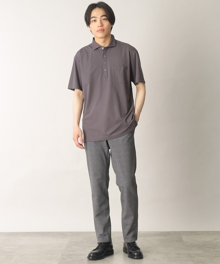 ザ ショップ ティーケー（メンズ）(THE SHOP TK(Men))の【ひんやりとした肌触り】 アイスカノコ半袖カッタウェイポロシャツ21