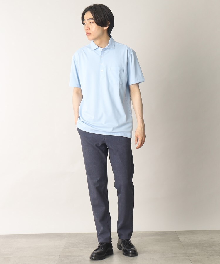 ザ ショップ ティーケー（メンズ）(THE SHOP TK(Men))の【ひんやりとした肌触り】 アイスカノコ半袖カッタウェイポロシャツ31