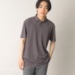 ザ ショップ ティーケー（メンズ）(THE SHOP TK(Men))の【ひんやりとした肌触り】 アイスカノコ半袖カッタウェイポロシャツ ダークグレー(013)