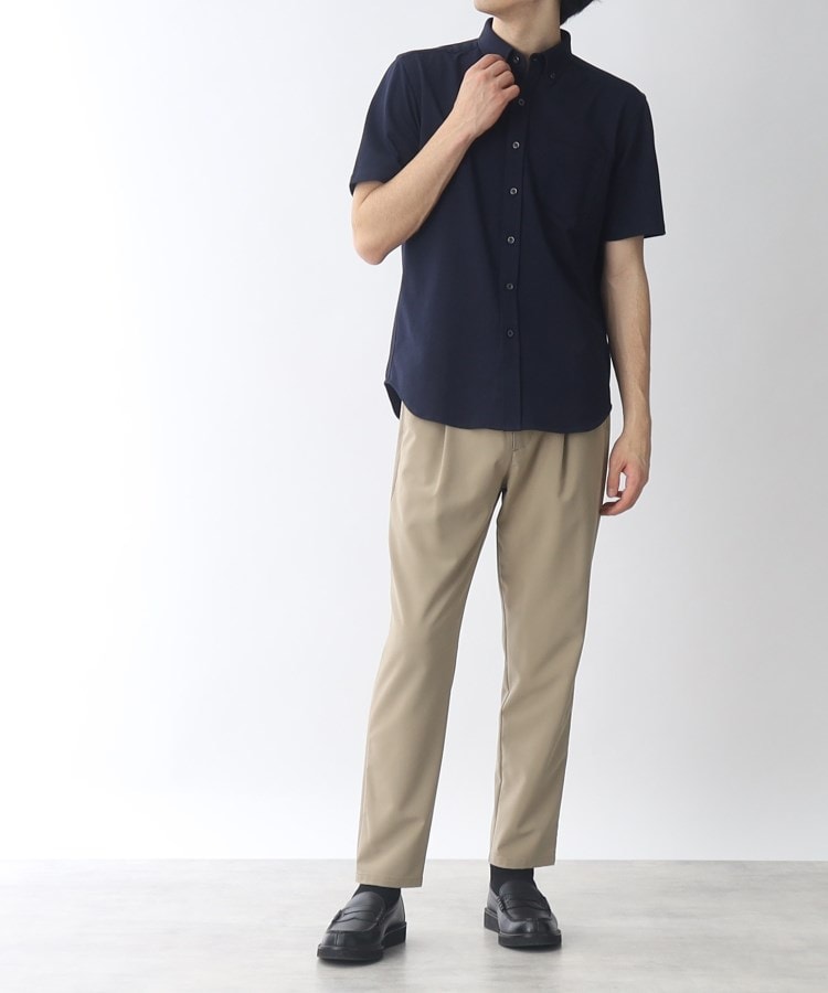 ザ ショップ ティーケー（メンズ）(THE SHOP TK(Men))の【吸水速乾機能】強撚カノコ半袖ボタンダウンシャツ12