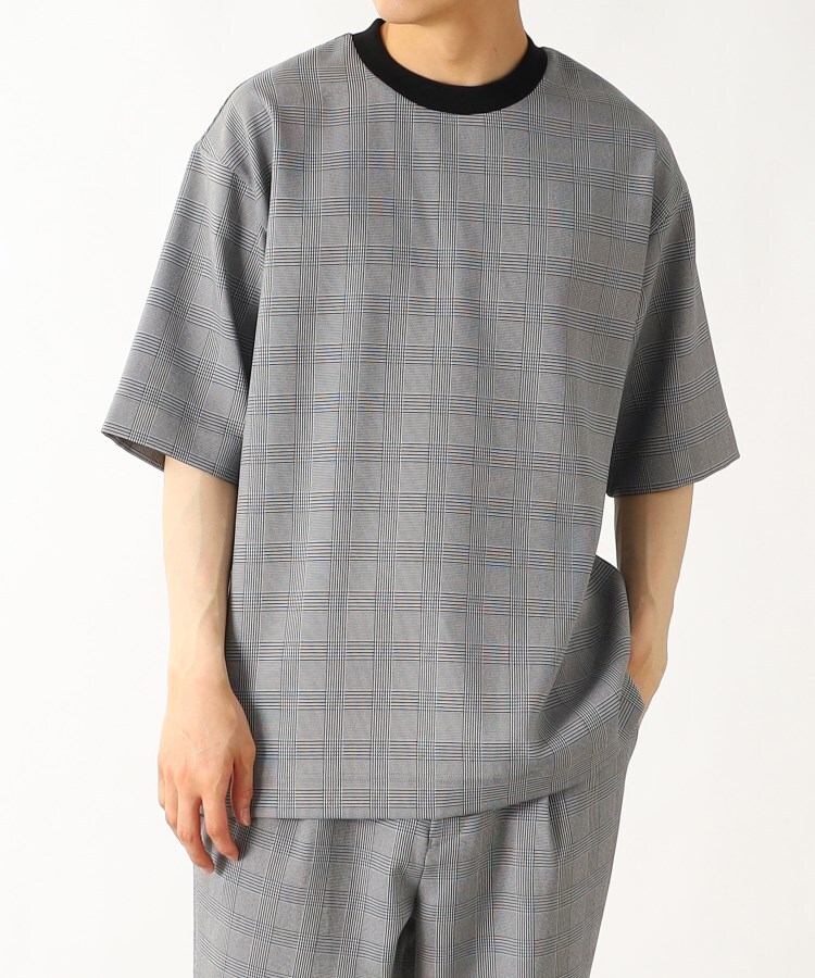 ザ ショップ ティーケー（メンズ）(THE SHOP TK(Men))の【セットアップ可/洗濯機洗い可/ボックスシルエット】グレンチェックTシャツ12