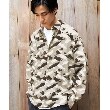 ザ ショップ ティーケー（メンズ）(THE SHOP TK(Men))の【洗濯機洗い可】レギュラーカラージョーゼットプリントシャツ ベージュ(652)