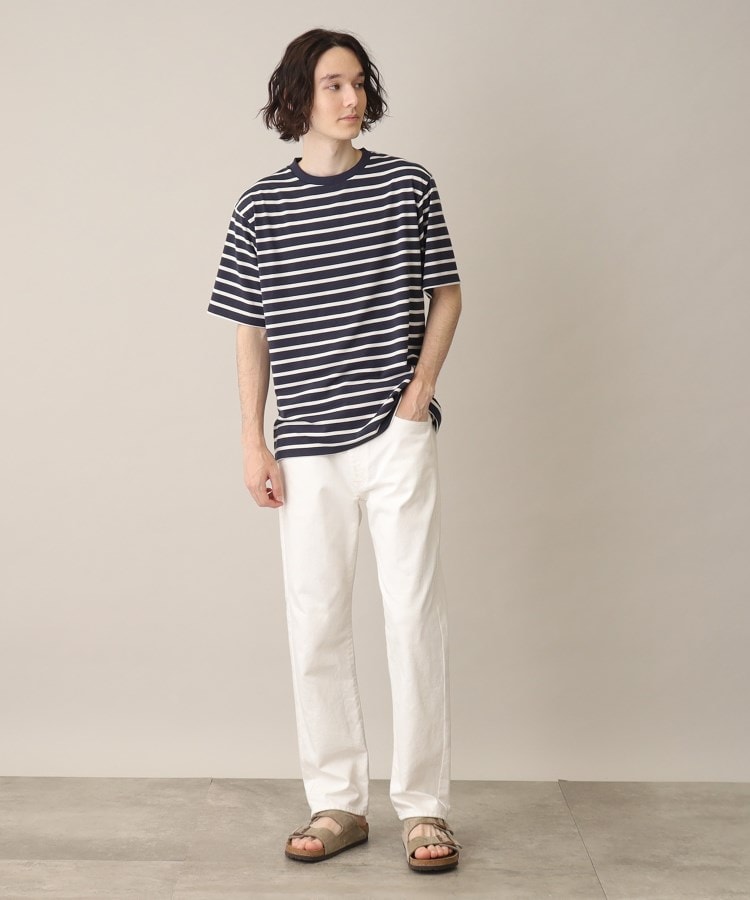 ザ ショップ ティーケー（メンズ）(THE SHOP TK(Men))の【速乾/イージーケア】クルーネックマリンボーダーTシャツ7