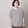 ザ ショップ ティーケー（メンズ）(THE SHOP TK(Men))の【速乾/イージーケア】クルーネックマリンボーダーTシャツ オフホワイト(303)