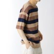 ザ ショップ ティーケー（メンズ）(THE SHOP TK(Men))のマルチボーダー半袖ニットTシャツ20