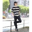 ザ ショップ ティーケー（メンズ）(THE SHOP TK(Men))のマルチボーダー半袖ニットTシャツ1