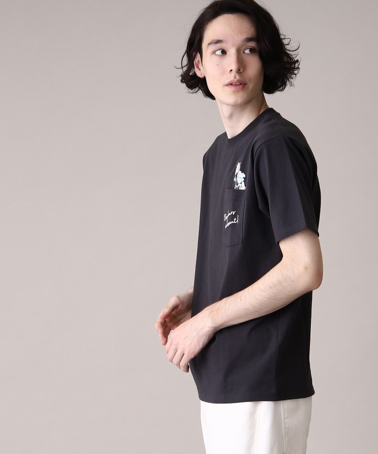 ザ ショップ ティーケー（メンズ）(THE SHOP TK(Men))の【ユニセックスでオススメ】フラワーポケット刺繍TEE7