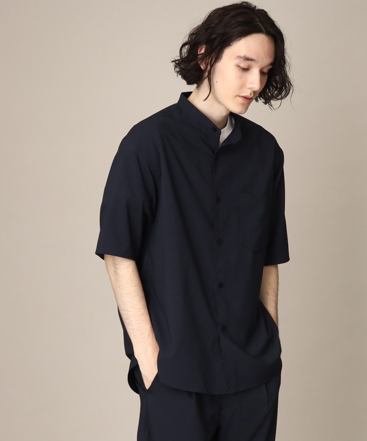 ザ ショップ ティーケー（メンズ）(THE SHOP TK(Men))の【ユニセックスでオススメ】テックリーノバンドカラーシャツ32