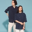 ザ ショップ ティーケー（メンズ）(THE SHOP TK(Men))の【ユニセックスでオススメ】テックリーノバンドカラーシャツ66