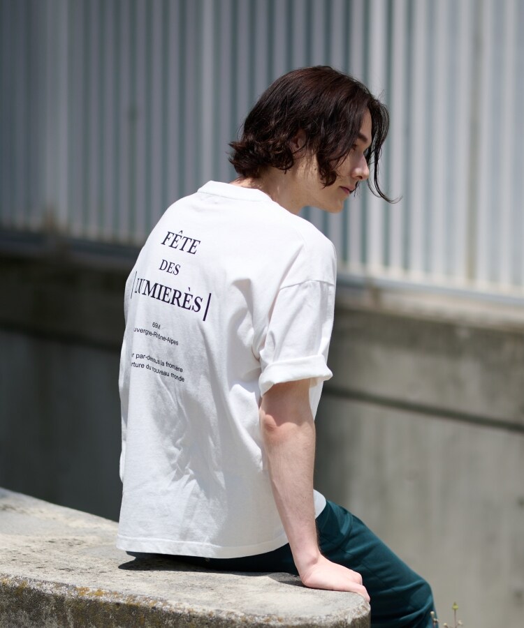 ザ ショップ ティーケー（メンズ）(THE SHOP TK(Men))の【ユニセックスでオススメ】Parisフォト/ロゴTシャツ6