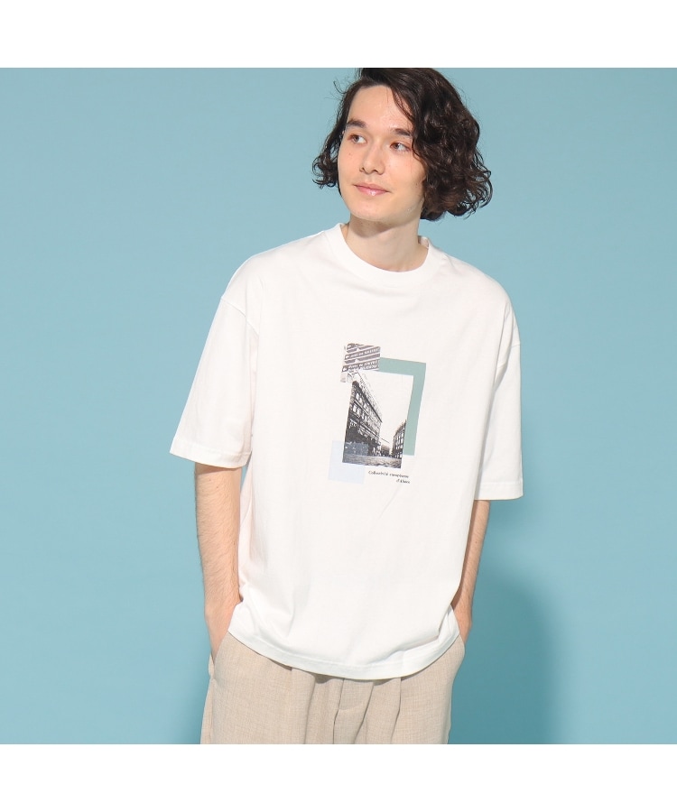 ザ ショップ ティーケー（メンズ）(THE SHOP TK(Men))の【ユニセックスでオススメ】Parisフォト/ロゴTシャツ74