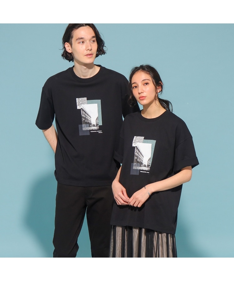 ザ ショップ ティーケー（メンズ）(THE SHOP TK(Men))の【ユニセックスでオススメ】Parisフォト/ロゴTシャツ95