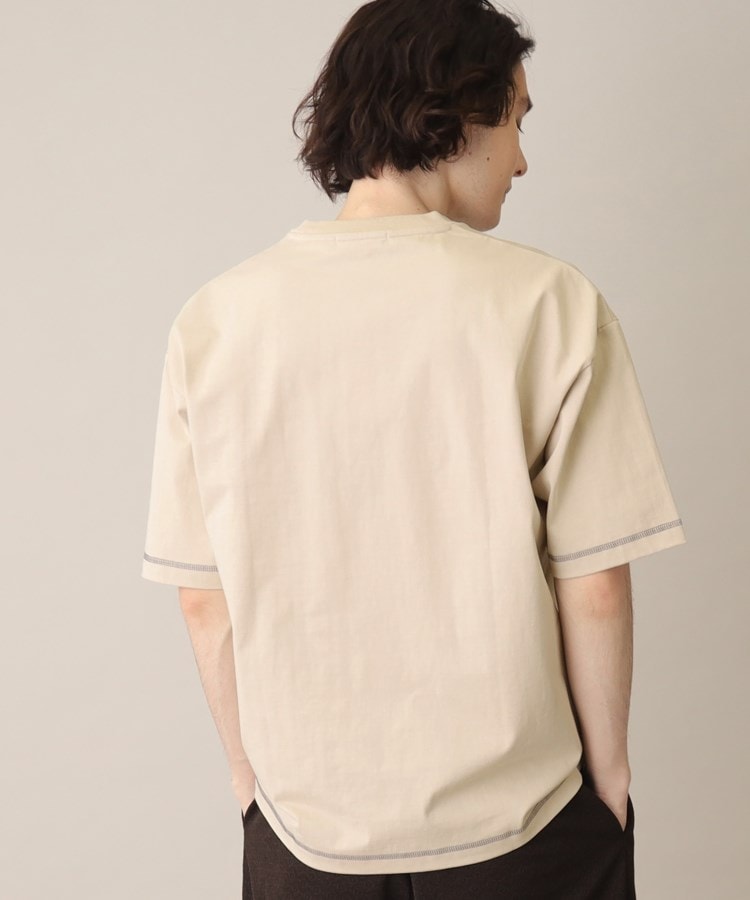 ザ ショップ ティーケー（メンズ）(THE SHOP TK(Men))の配色ステッチオーバーサイズTシャツ32