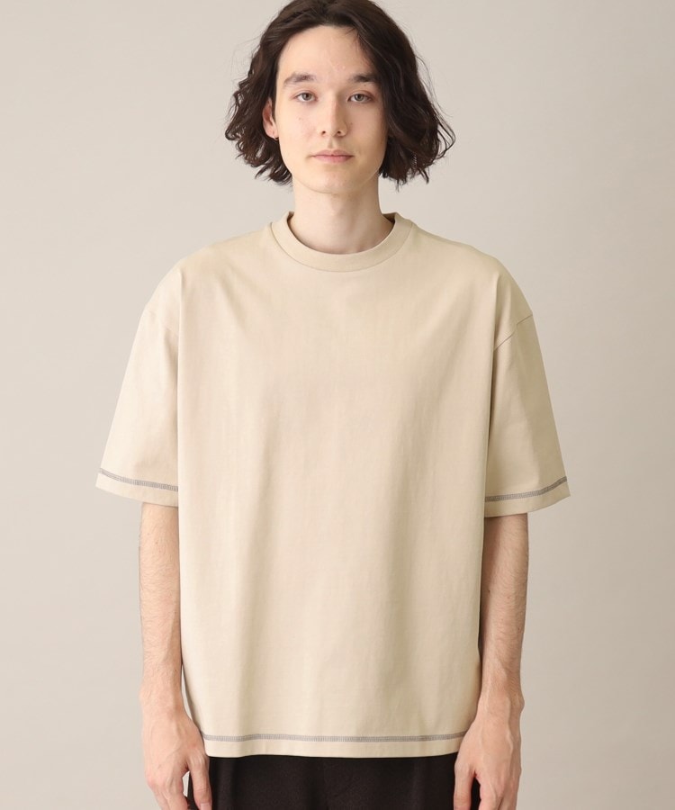 ザ ショップ ティーケー（メンズ）(THE SHOP TK(Men))の配色ステッチオーバーサイズTシャツ46