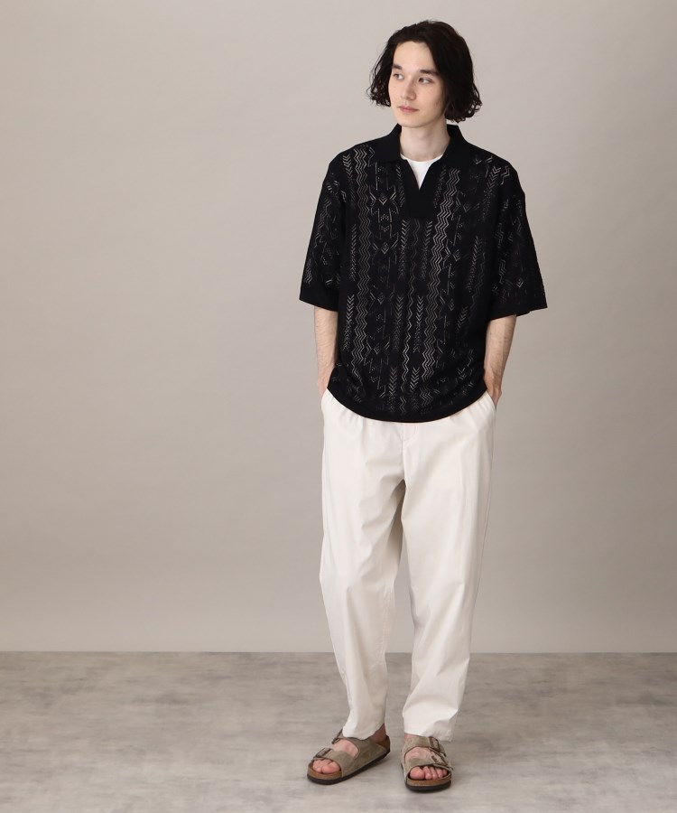 ザ ショップ ティーケー（メンズ）(THE SHOP TK(Men))の【2枚セットアイテム】シアーメッシュニットポロ＋半袖Ｔシャツアンサンブル11