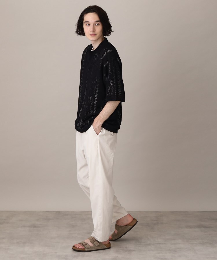 ザ ショップ ティーケー（メンズ）(THE SHOP TK(Men))の【2枚セットアイテム】シアーメッシュニットポロ＋半袖Ｔシャツアンサンブル12